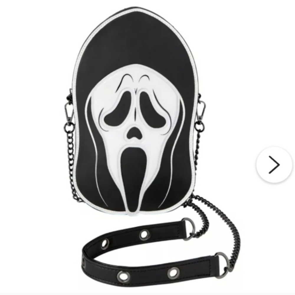 GHOST FACE Black White Crossbody Shoulder Bag Pocketbook